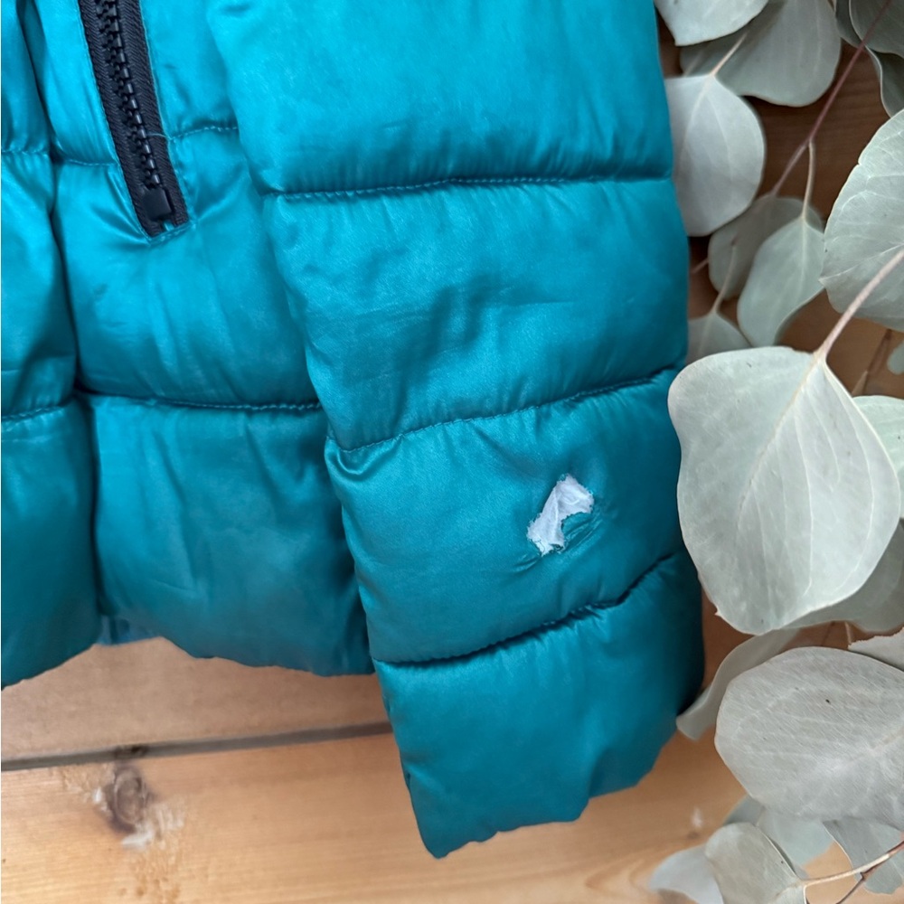 Teal Puffer Jacket - image 5